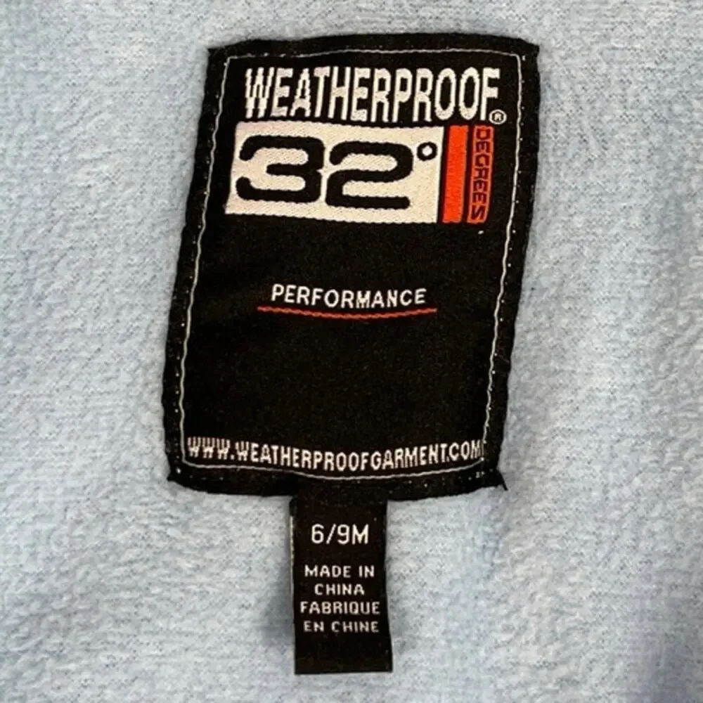Weatherproof 32 Degrees Performance‎ Infant One Piece Outerwear Bunting 6/9 Mo